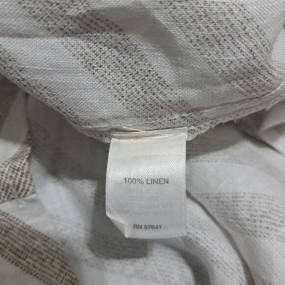 J. Jill Love Linen Boho Summer Spring Maxi Dress Large Tall Chevron Stripe - Picture 6 of 10